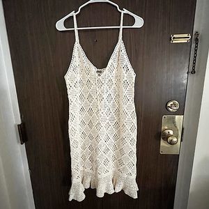 Off white beach cover up